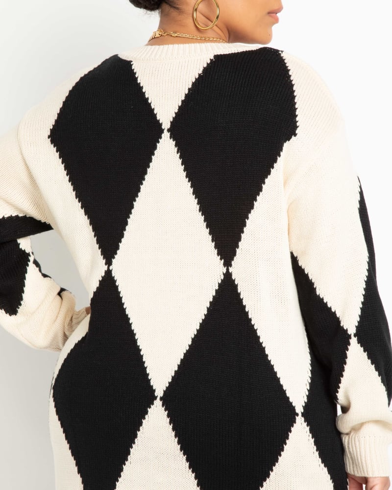 White argyle sweater sale